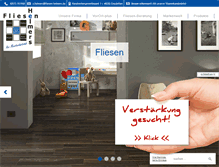 Tablet Screenshot of fliesen-helmers.de